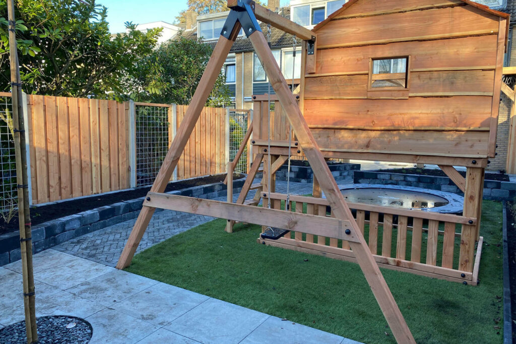 Kleine tuin kindvriendelijk